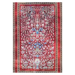 فرش بهراد باغ گل کد 3209 - رنگ قرمز - عکس شماره 2