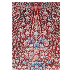 فرش بهراد باغ گل کد 3209 - رنگ قرمز - عکس شماره 5