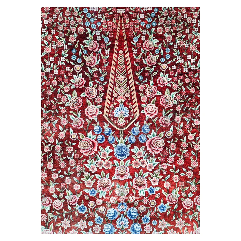 فرش بهراد باغ گل کد 3209 - رنگ قرمز - عکس شماره 5