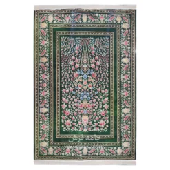 فرش بهراد باغ گل کد 3209 - رنگ سبز - عکس شماره 1