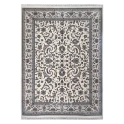 فرش مشهد افشان کد 722253 - رنگ کرم - عکس شماره 1