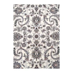 فرش مشهد افشان کد 722253 - رنگ کرم - عکس شماره 3