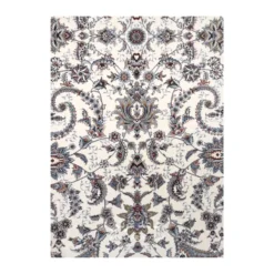 فرش مشهد افشان کد 722253 - رنگ کرم - عکس شماره 5