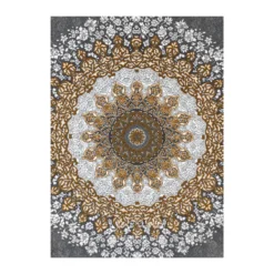 فرش مشهد مدرن کد 723504 - رنگ طوسی - عکس شماره 3