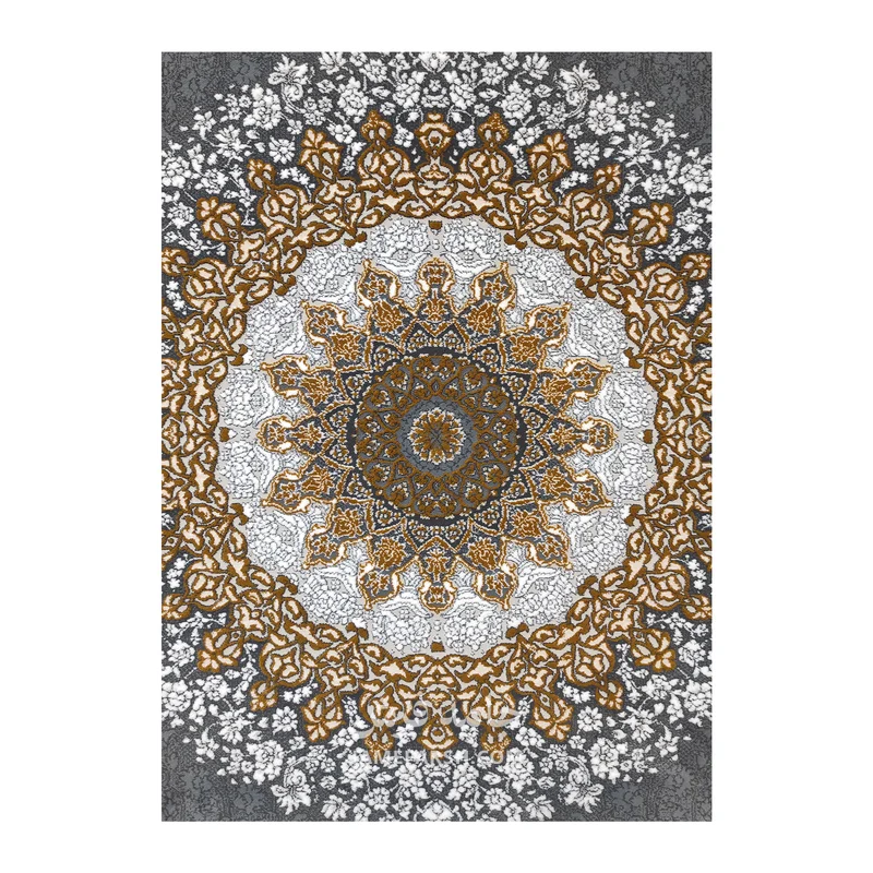 فرش مشهد مدرن کد 723504 - رنگ طوسی - عکس شماره 3