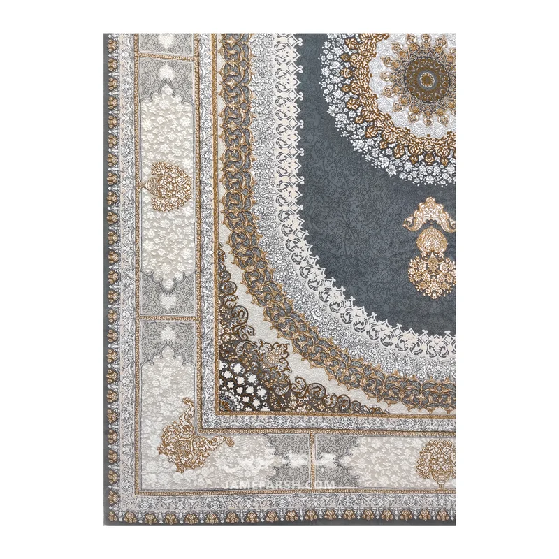 فرش مشهد مدرن کد 723504 - رنگ طوسی - عکس شماره 7