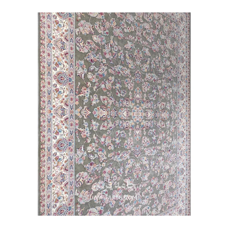 فرش مشهد افشان کد 813001 - رنگ طوسی - عکس شماره 10