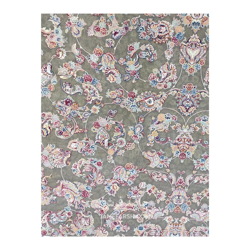 فرش مشهد افشان کد 813001 - رنگ طوسی - عکس شماره 4