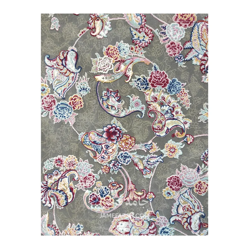 فرش مشهد افشان کد 813001 - رنگ طوسی - عکس شماره 5