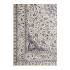 فرش مشهد لچک ترنج کد 814007 - رنگ کرم - عکس شماره 10