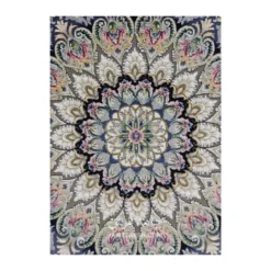 فرش مشهد لچک ترنج کد 814007 - رنگ کرم - عکس شماره 4