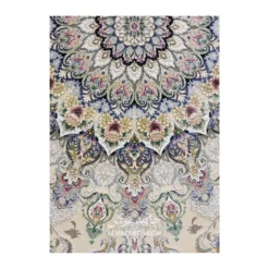 فرش مشهد لچک ترنج کد 814007 - رنگ کرم - عکس شماره 5