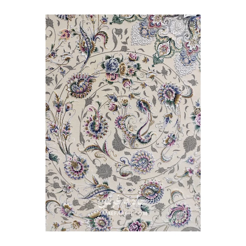 فرش مشهد لچک ترنج کد 814007 - رنگ کرم - عکس شماره 6