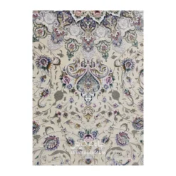 فرش مشهد لچک ترنج کد 814007 - رنگ کرم - عکس شماره 7