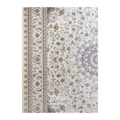 فرش مشهد لچک ترنج کد 814007 - رنگ کرم - عکس شماره 9