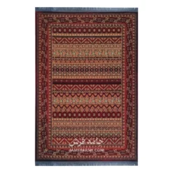 فرش مشهد بلوچی کد 871358 - رنگ لاکی - عکس شماره 1