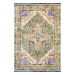 فرش بهراد هریس کد 1093 - رنگ سبز - عکس شماره 1