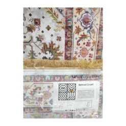 فرش بهراد هریس کد 1095 - رنگ کرم - عکس شماره 11