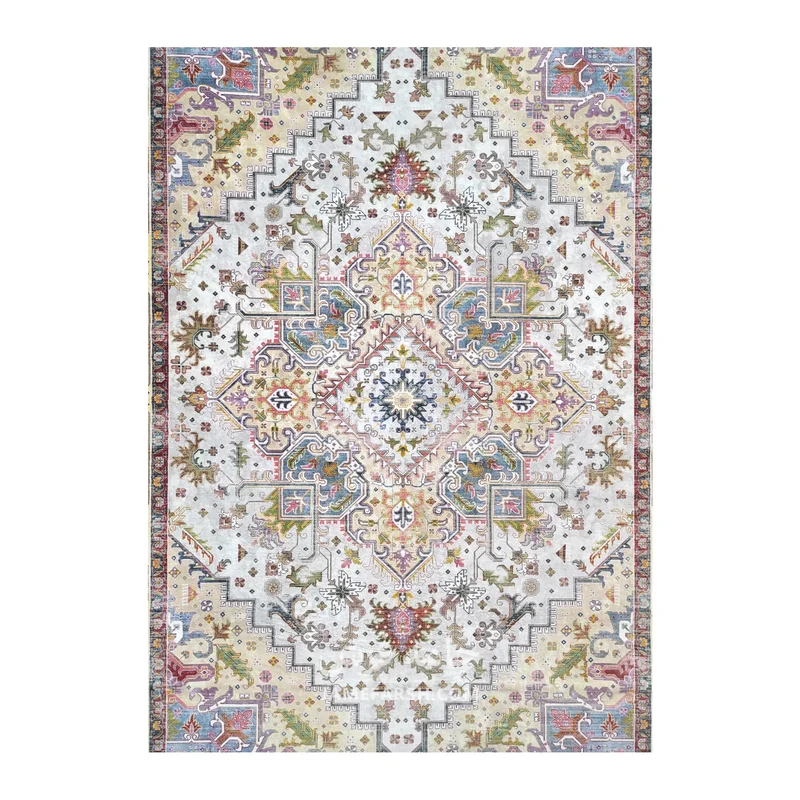 فرش بهراد هریس کد 1095 - رنگ کرم - عکس شماره 2