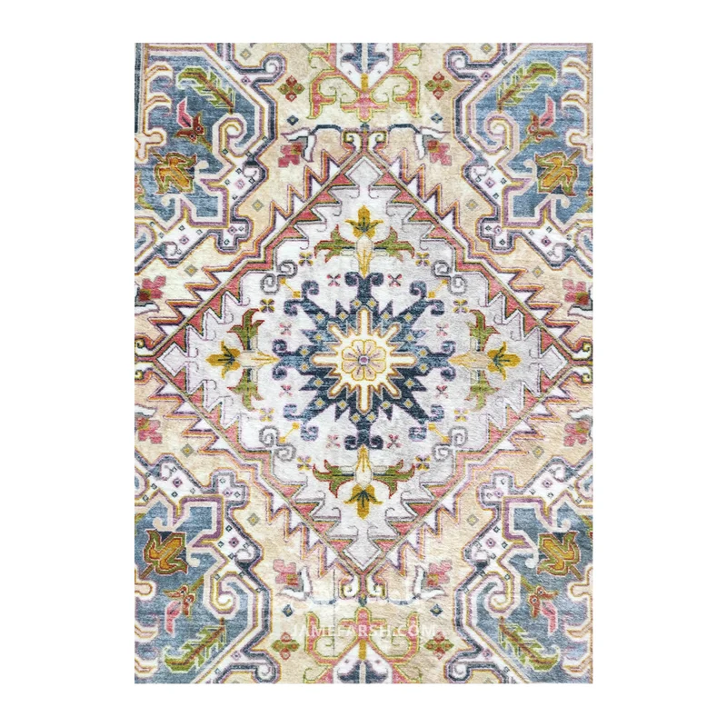 فرش بهراد هریس کد 1095 - رنگ کرم - عکس شماره 4