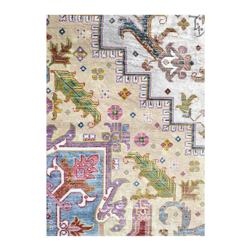 فرش بهراد هریس کد 1095 - رنگ کرم - عکس شماره 5