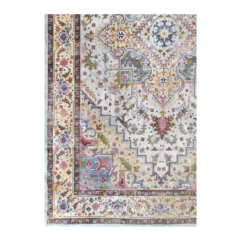 فرش بهراد هریس کد 1095 - رنگ کرم - عکس شماره 9