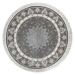 فرش توس مشهد نئو کلاسیک کد 1224 - رنگ دودی - عکس شماره 1