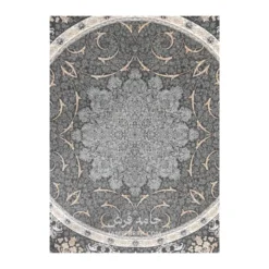 فرش توس مشهد نئو کلاسیک کد 1224 - رنگ دودی - عکس شماره 2