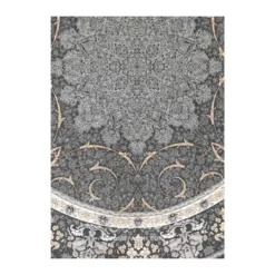 فرش توس مشهد نئو کلاسیک کد 1224 - رنگ دودی - عکس شماره 4