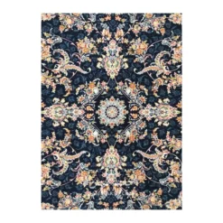 فرش بهشتی افشان کد 1842 - رنگ سرمه ای - عکس شماره 3