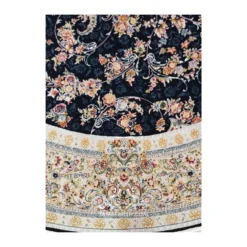 فرش بهشتی افشان کد 1842 - رنگ سرمه ای - عکس شماره 4