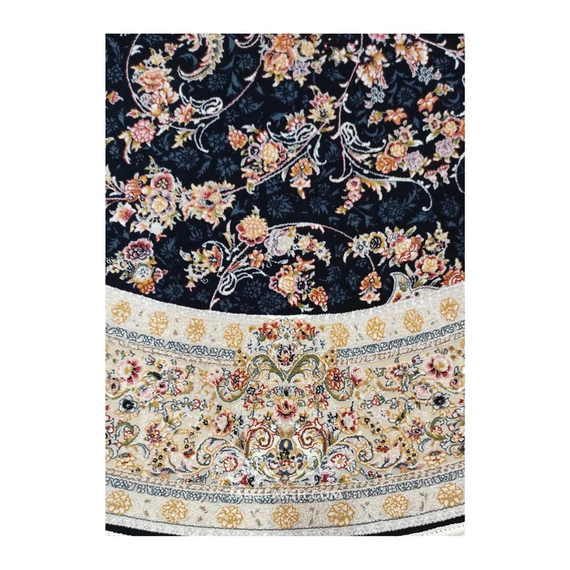 فرش بهشتی افشان کد 1842 - رنگ سرمه ای - عکس شماره 4