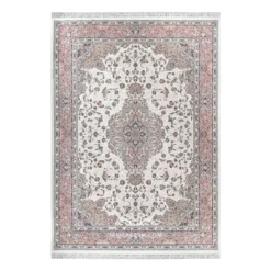 فرش زمرد مشهد تبریز کد 45001 - رنگ کرم - عکس شماره 1