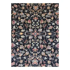 فرش مشهد افشان کد 722111 - رنگ سرمه ای - عکس شماره 2