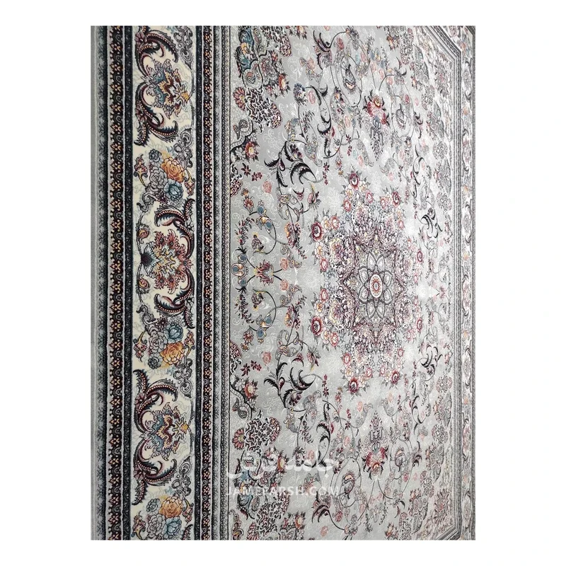 فرش مشهد لچک ترنج کد 722146 - رنگ طوسی - عکس شماره 4