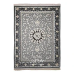 فرش مشهد لچک ترنج کد 722257 - رنگ طوسی - عکس شماره 1