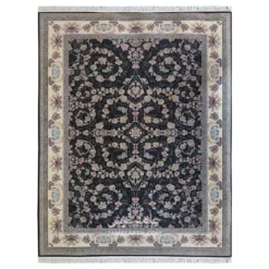 فرش مشهد افشان کد 722367 - رنگ سرمه ای - عکس شماره 1