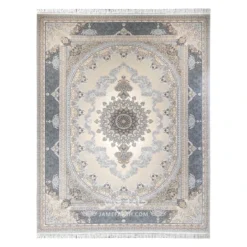 فرش مشهد مدرن کد 723502 - رنگ نقره ای - عکس شماره 1