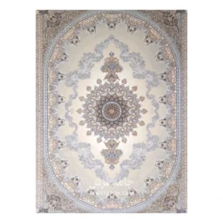 فرش مشهد مدرن کد 723502 - رنگ نقره ای - عکس شماره 2