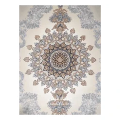 فرش مشهد مدرن کد 723502 - رنگ نقره ای - عکس شماره 3