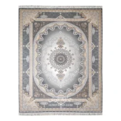 فرش مشهد مدرن کد 723502 - رنگ طوسی - عکس شماره 1