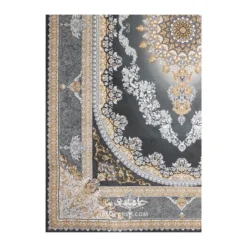 فرش مشهد مدرن کد 723502 - رنگ زغال سنگی - عکس شماره 6