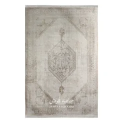 فرش آرمانی مدرن کد 7607 - رنگ کرم - عکس شماره 1