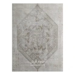 فرش آرمانی مدرن کد 7607 - رنگ کرم - عکس شماره 2