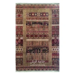 فرش بزرگمهر بلوچی کد 78007 - رنگ گندمی - عکس شماره 1