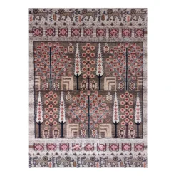 فرش بزرگمهر بلوچی کد 78019 - رنگ گندمی - عکس شماره 2