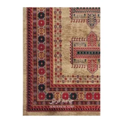 فرش بزرگمهر بلوچی کد 78105 - رنگ گندمی - عکس شماره 5