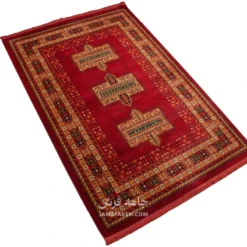 فرش بزرگمهر بلوچی کد 78105 - رنگ لاکی - عکس شماره 2