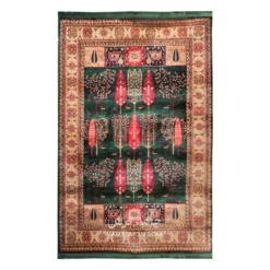 فرش بزرگمهر درختی کد 78120 - رنگ سبز - عکس شماره 1