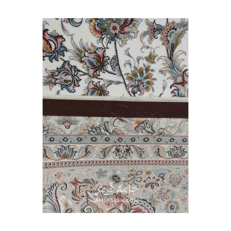 فرش مشهد تبریز کد 802080 - رنگ کرم - عکس شماره 8